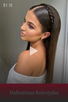 ✓ ✓ homecoming hairstyles updos, homecoming hairstyles easy, ..! Valentines Hairstyles, Night Hairstyles, Up Dos For Prom, Quince Hairstyles With Crown, Up Dos, Quince Hairstyles, Hair Prom, Prom Updos, Peinados Fáciles Para Cabello Corto