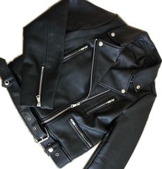 Leather Jacket Zipper, Basic Coat, Faux Leather Jackets, Leather Jackets, Biker Jacket, Black Belt, Black Faux Leather, New Woman, Faux Leather