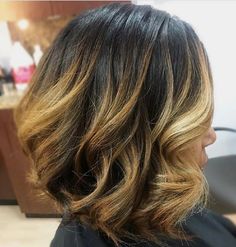 Summer Bob, Black Hair Curls, Tiffany Color, Black Women Hair Color, Color Bob, Dry Natural Hair, Honey Blonde Hair, Sassy Hair, Hair Color For Women