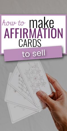 How To Make Affirmation Cards To Sell Spiritual Things To Make And Sell, Tarot Affirmation Cards, Cricut Affirmation Cards, Manifestation Box Ideas Diy, How To Make Oracle Cards, Diy Oracle Cards How To Make, Diy Spiritual Crafts To Sell, How To Make Affirmation Cards, Make Your Own Oracle Cards