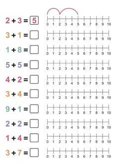 worksheet for the addition puzzle with numbers