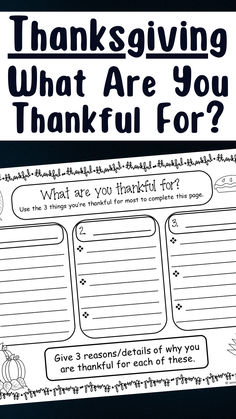 This Thanksgiving writing activity has students write about what they're thankful for.  For younger students, or those struggling, you could have them write just one paragraph. You could extend it into 2 paragraphs, where they explain one thing they're thankful for. Or, you could complete it as a 5 paragraph writing assignment where there's an introductory paragraph, 3 paragraphs explaining the 3 things they're most thankful for, and a concluding paragraph. Concluding Paragraph, Thanksgiving Acrostic Poem, Thankful For Printable, Fun Thanksgiving Activities, Thanksgiving Writing Prompts, Thanksgiving Writing Activity, Persuasive Letter, Introductory Paragraph, Thanksgiving Worksheets