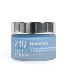 Blue Magic Face Mask for Sensitive Skin Hydrating Face Mask, Skin Quiz, Blue Face Mask, Dark Spots On Skin, Blue Mask, Blue Magic, Diy Remedies, Clean Ingredients, Skin Barrier