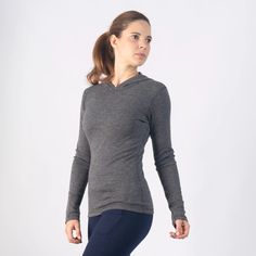 Our women's wool hoodie can be worn as a hiking long-sleeve base layer in cold winter weather, or as a jacket in summer. 100% Royal Alpaca flece is the perfect material for hiking, trekking, hunting or climbing. Alpaca fiber wick moisture away from your body and regulates your temperature, ensuring you are comfortable and warm wherever you go. Our alpaca wool hoodie can be layered with our mid layer for adventures in extreme conditions. Outdoor Moisture-wicking Hoodie Activewear, Long Sleeve Activewear With Double-lined Hood For Outdoor, Moisture-wicking Long Sleeve Hoodie For Hiking, Outdoor Fleece-lined Tops, Fleece-lined Long Sleeve Hoodie For Outdoor, Layering Hoodies, Wool Hoodie, Base Layer Women, Wool Pullover