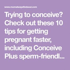 Trying to conceive? Check out these 10 tips for getting pregnant faster, including Conceive Plus sperm-friendly lubricant. #TryingToConceive Tips For Getting Pregnant, Before Getting Pregnant, Pregnancy Planning, Increase Height Exercise, Cervical Mucus, Get Pregnant Fast, Tea Health Benefits