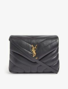 Saint Laurent Fashion, Monogrammed Leather, Leather Cross, Leather Cleaning, Saint Laurent Bag, Fashion Sale, Quilted Leather, Sale Price, Gold Tone Metal