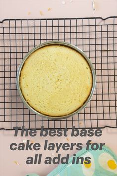 the best base cake layers for all addins