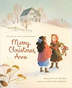 a children's book cover with two girls in the snow