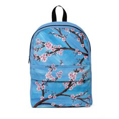 With a classic look that never goes out of style, durable construction, and details for all-day carrying comfort, this customizable backpack is a must-have for the daily commute to school or occasional casual travel. This backpack will add color to any of your journeys. .: Made of 15.5 oz. Soft Nylon .: Lightweight and waterproof .: Adjustable shoulder straps Blue Cherry Blossoms, Blue Cherry, Blue Backpack, Classic Backpack, Backpack Purse, Cherry Blossoms, Out Of Style, Classic Looks, Cherry Blossom