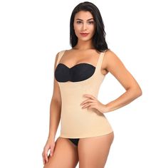 Obscene Picture: No Sexually Suggestive: No Decoration: None Shapewear: Tops Thickness: STANDARD Gender: Women Item Type: Shapers Fabric Type: Satin Control Level: Firm Material: 90% nylon + 10% spandex High Stretch Seamless Shapewear Tops, Fitted Seamless Shapewear Tops, Stretch Tank Top With Built-in Bra, Stretch Shapewear Tops, Beige Shapewear Camisole, Beige Stretch Shapewear Top, Stretch Tops With Medium Bust Support, Black Stretch Underbust Tops, Open Bust