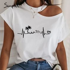 casual solid short sleeve sexy strapless irregular slim halter shirt Stretch Off-shoulder T-shirt For Summer, Short Sleeve Tops Casual, Text Shirt, T Shorts, Elegant Shirt, Trend Fashion, Women Shirts Blouse, Tree Print, Clothing Co