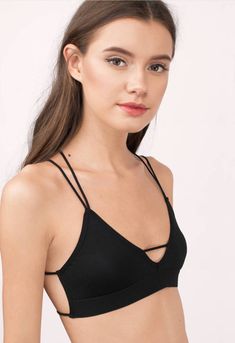 Spring Music, Sheer Tops, Net Fashion, Capsule Wardrobe Outfits, Weather Outfits, Strappy Bra, Wardrobe Outfits, Summer Styles, Black Bralette