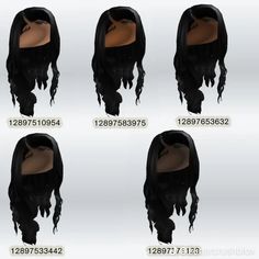 an image of different types of wigs