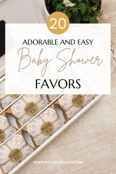 Click here to view 20 adorable and easy baby shower favors Cute Baby Shower Gifts For Guests, Cheap Baby Shower Thank You Gifts, Small Baby Shower Gifts For Guests, Baby Sprinkle Gifts For Guests, Thank You Gifts Baby Shower Boy, Winter Baby Shower Gifts For Guests, Thank You Shower Gifts, Guest Gifts For Baby Showers, Favors Baby Shower