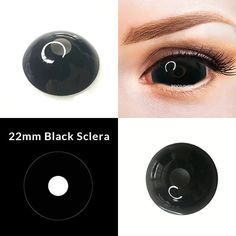 Black Contact Lenses Full Eye, Black Eye Contacts Halloween, Black Eye Contacts, Sclera Contacts, Catrina Costume, Black Sclera, Black Contact Lenses, Holloween Costumes, Costume Contact Lenses