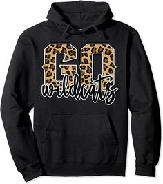 Wildcats Go Wildcats Leopard Print Womens Cheetah Graphic Pullover Hoodie. Also available in T-Shirt, Phone Cases, and Tote Bags. Cheetah Graphic, Graphic Pullover, Baseball Party, Streetwear Sweatshirt, Hoodies Men Pullover, Football Party, Sports Apparel, Printed Drawstring