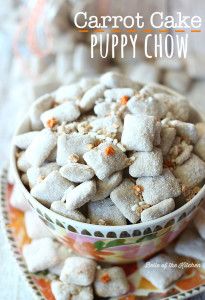 a bowl full of dog treats sitting on top of a table