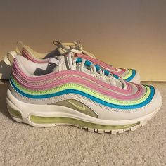 Air Max 97s Easter Edition Women’s 7.5 Worn 3 Times Basically Brand New Perfect Condition Air Max 97s, Nike Shoes Air, Shoes Air, Nike Air Max 97, Nike White, White Nikes, Air Max, Nike Air Max, Nike Shoes