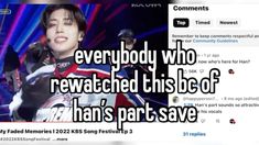 a tweet with the caption everybody who rewatched this bod of han's part save