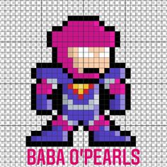 an image of a pixellated character with the words baba o'pears on it