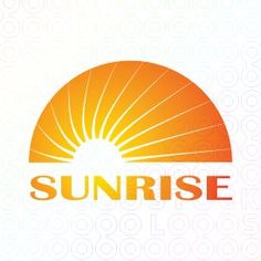 an orange and yellow sunrise logo