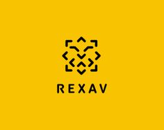 the logo for rexav is shown on a yellow background