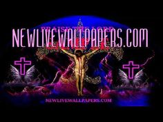 the new live wallpapers com logo with jesus on the cross and two doves