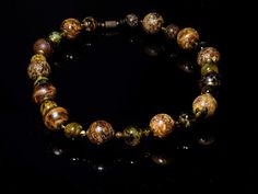 A Necklace of Baltic Green Amber and Columbian Copal (X11) Murano Glass Beads, Wood Necklace, Amber Necklace, Amber Beads, A Necklace, Amber Jewelry, Baltic Amber, Bead Caps, Delicate Necklace