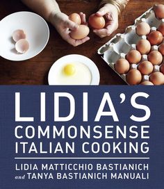 the cover of lidia's commonsensee italian cooking