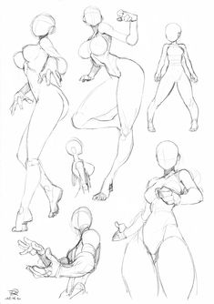 some sketches of different poses and body shapes for the character in spider - man 3