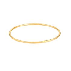 14K Yellow Gold 8" 2.35mm Slip-On Polished Tube Bangle - Women. Bangles are a timeless accessory, known for their intricate designs, bold colors and enticing textures. These are no different; exuding sophistication, our 14 karat gold bangles are a great way to add a touch of style to any outfit. Whether you're looking for something classic and elegant or something that stands out and makes a statement, these bangles are the answer to add an extra sparkle to your wardrobe. Size: one size.  Gender Minimalist Single Strand Round Bracelet, Timeless Accessories, Gold Polish, Intricate Designs, Gold Bangles, Jewelry Branding, Womens Bracelets, Bold Colors, Types Of Metal