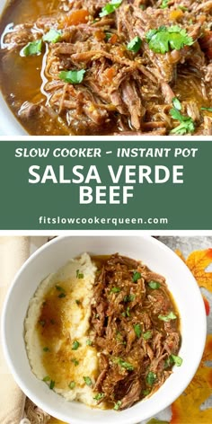 slow cooker instant pot salsa verde beef