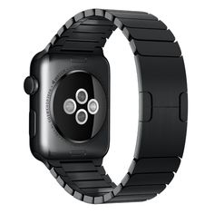 an apple watch is shown in black