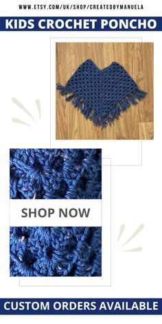 This cute blue crochet poncho for girls aged up to 2 years is handmade in boho hippie style and is a unique outfit for birthdays or any other fun party event. The pattern is simple and easy and perfect for any kid. Check out my Etsy shop for more awesome crochet ideas and inspirations. Top Christmas Gifts