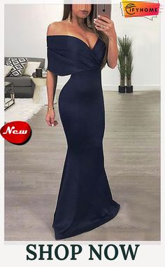 Deep V Neck Bat Mermaid Maxi Dress Mermaid Evening Dresses, Hip Dress, Floor Length Dresses, Maxi Dress Party, Mermaid Dresses, Long Maxi Dress, Blue Dress, Green Dress, Strapless Dress Formal