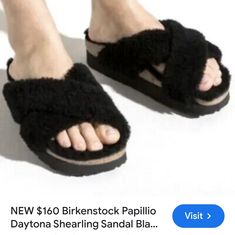 Brand New Never Wear Before Size 7 - 7.5 Women Birkenstock Papillio, Shoes Birkenstock, Birkenstock Black, Birkenstock Shoes, 7 And 7, Black Sandals, Women's Shoes Sandals, Birkenstock, Shoes Sandals