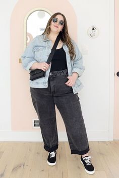 Diana Dares, Chubby Girl Fashion, Looks Hip Hop, Curvy Casual Outfits, Plus Size Looks, Mom Jeans Outfit, Look Plus Size, Queer Fashion