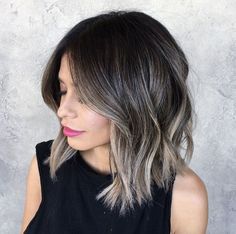 Balayage Ombre Grey Hair   2017 Rooted Blonde Balayage Dark Roots Ash Blonde Hair Colour, Ash Blonde Balayage, Ash Blonde Highlights, Brunette Balayage, Ash Blonde Hair, Balayage Hair Blonde, Balayage Brunette