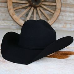 Flaunt your western flair with the Twister western hat from M&F Western Products. It features a coordinating hatband adorned with a belt buckle and tip for added decoration. Each hat is handcrafted using only premium materials. Brim 4 Crown 4-3/8 Color - Black 2x Wool Black Cowboy Hat, Western Hat, Black Cowboy, Western Hats, M F, Hat Band, Cowboy Hat, Belt Buckle, Western Fashion