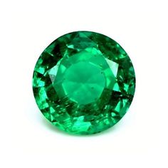 an oval cut green diamond on a white background