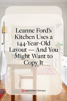 Read more about Leanne Ford’s kitchen, which doesn’t have overhead lighting, upper cabinets, or an island. Lighted Upper Kitchen Cabinets, Medium Kitchen Design, Kitchens Without Upper Cabinets, Victorian Kitchens, Kitchen With Big Island, L Shaped Island, Medium Kitchen, Hoosier Cabinets, Making Furniture