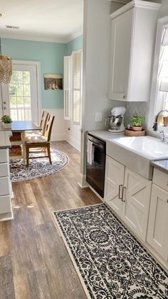 the kitchen is clean and ready to be used for cooking or dining room furniture,