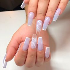 Blue Acrylic Nails, Ombre Acrylic Nails, White Acrylic Nails, Long Acrylic Nails Coffin, Bling Acrylic Nails, Pink Acrylic Nails