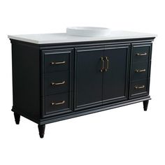 The Forli collection by Bellaterra Home features stunning bathroom vanities that can seamlessly integrate with any home design. The classic simplicity and elegance of this beautifully crafted piece of furniture will be the highly appreciated focal point in your bathroom. This vanity has six drawers and two cabinet doors that open to a large ample storage space. The drawers are constructed with English dovetail and are installed with smooth full extension glides to provide durability. This vanity Pedestal Sink Storage, Bathroom Under Sink Cabinet, Bathroom Under Sink, 36 Inch Bathroom Vanity, Under Sink Cabinet, Bathroom Vanity Top, Round Sink, Birch Veneer, Wooden Vanity