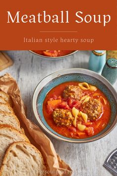 Craving Italian comfort food? This hearty meatball soup with tender homemade meatballs is perfect for Sunday dinner! Freezer-friendly too! #meatballs #italiancooking #souprecipe Easy Soul Food, Cozy Soup Recipes, Slow Cooker Lemon Chicken, Easy Italian Meatballs, Italian Meatball Soup, Cream Based Soups, Soul Food Recipes, Instant Pot Slow Cooker, Soup Homemade