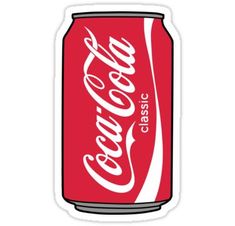 a can of coca cola sticker