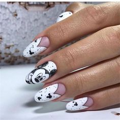 Mickey Mouse Nail Design, Mouse Nail Art, Mickey Mouse Nail Art