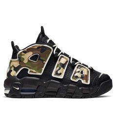 Kids Nike Air MORE UPTEMPO QS (GS) YOUNG ATHLETES NSW Basketball Shoes/Sneakers Jordan 11 Legend Blue, Nike Air More Uptempo, Camo Shoes, Nike Air More, Sneakers Jordans, Nike Air Jordan 11, Young Athletes, Shoe Nike, Shoe Black