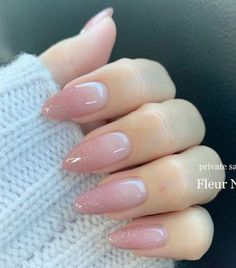 Simple Long Nail Designs, Boring Nails, Unghie Sfumate, Casual Nails, Her Nails, Sparkle Nails, Nails Spring