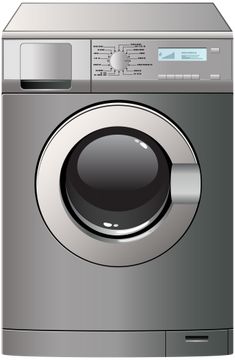 the front view of a washing machine